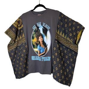Shania Twain Kantha Upcycle Poncho One-Size fits S-3X